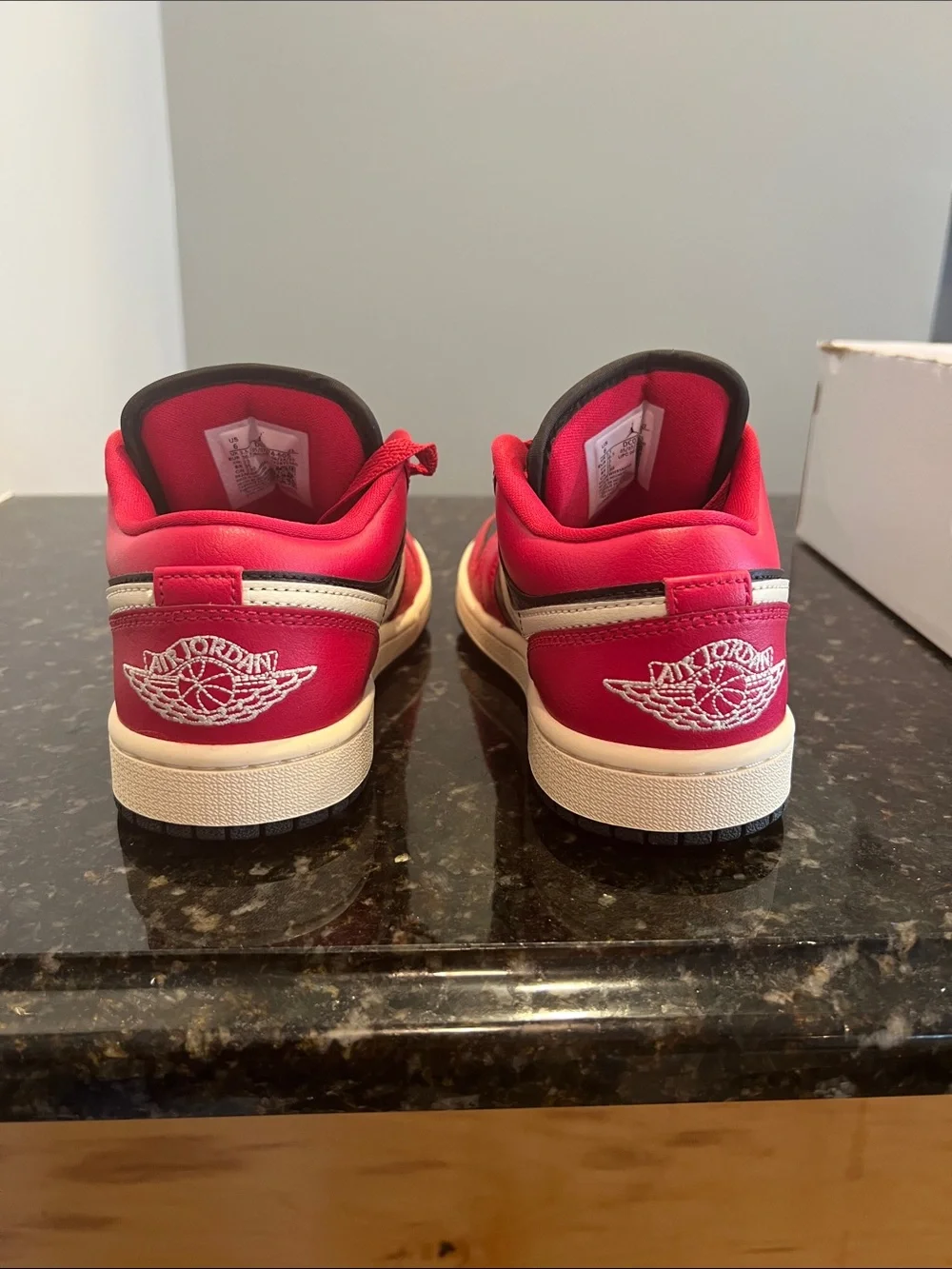Nike Women’s Air Jordan 1 Low - Black/Red/Cream 6W / 4.5Y